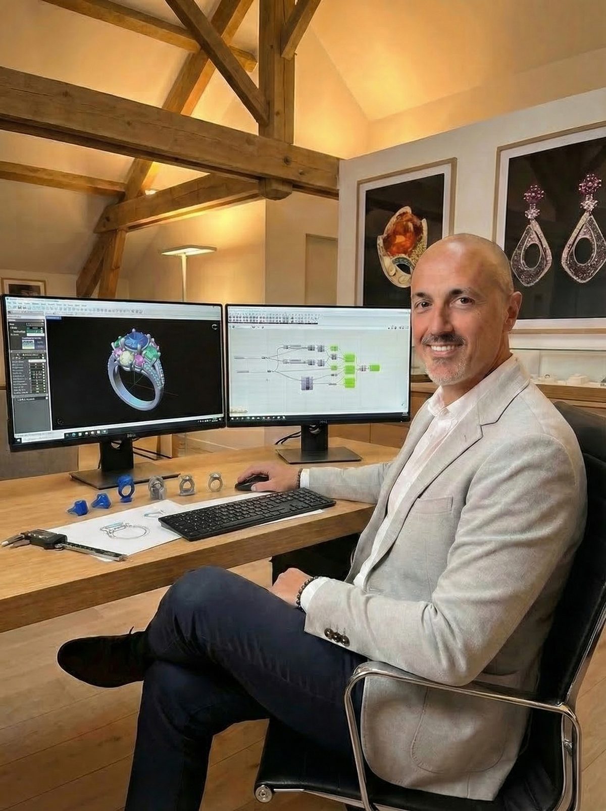 Simone Boschin, founder of 3D Xpert in Zurich, Switzerland